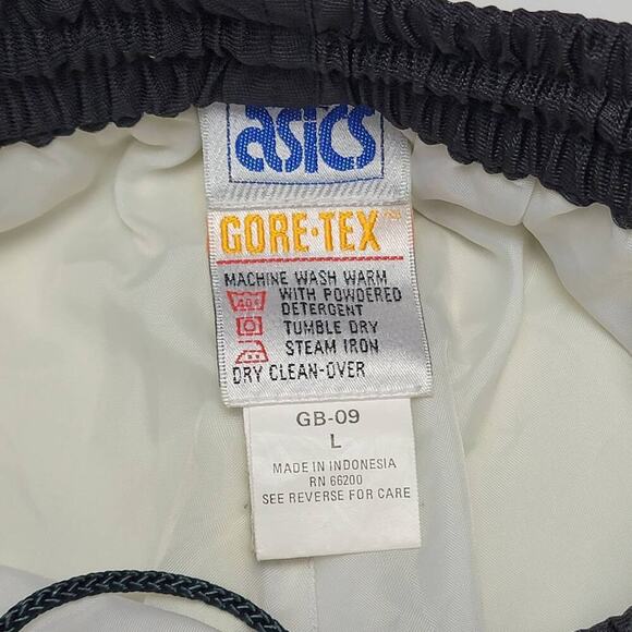 VTG Asics Gore-tex Black Joggers Large 786 - Picture 3 of 11